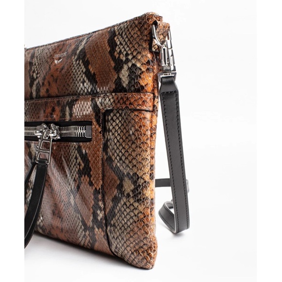 ZADIG & VOLTAIRE Panglo Zip Wild Crossbody Oversized Clutch NWT - Picture 4 of 5